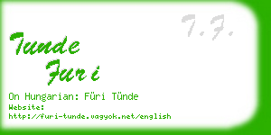 tunde furi business card