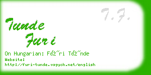 tunde furi business card